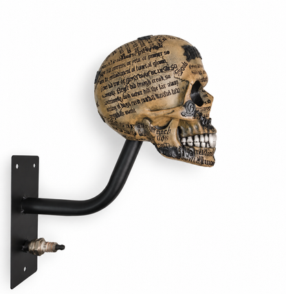 Vintage Skull Helmet Hook