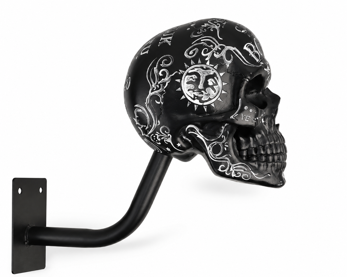 Vintage Skull Helmet Hook